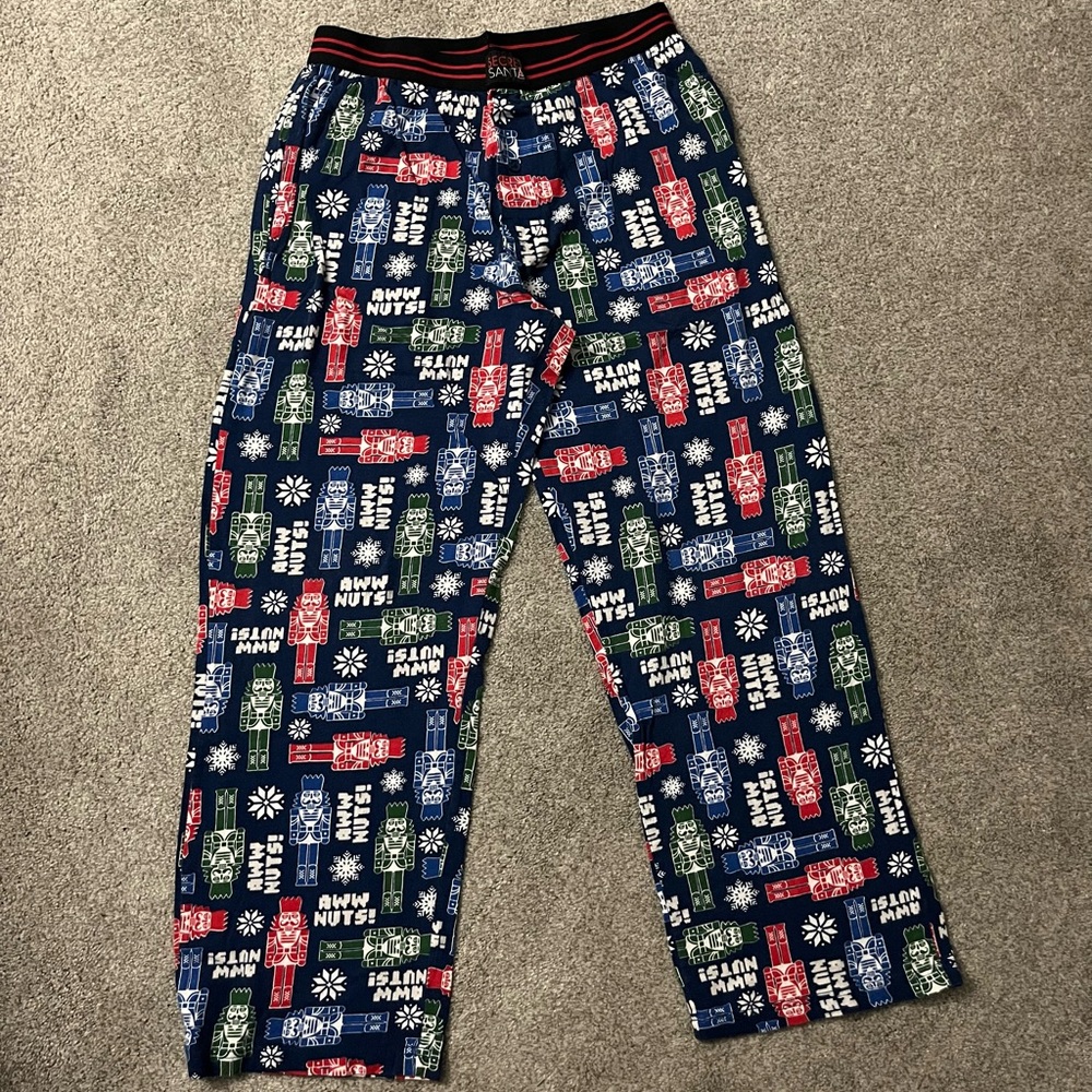 Colorful Christmas Holiday Pajama Pants Nutcracker